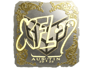 Sticker | xfl0ud (Gold) | Austin 2025
