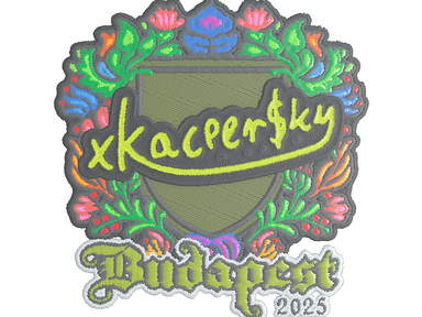 Sticker | xKacpersky (Embroidered) | Budapest 2025