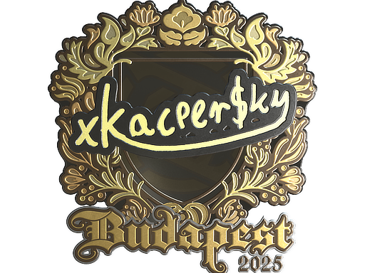 Sticker | xKacpersky (Gold) | Budapest 2025