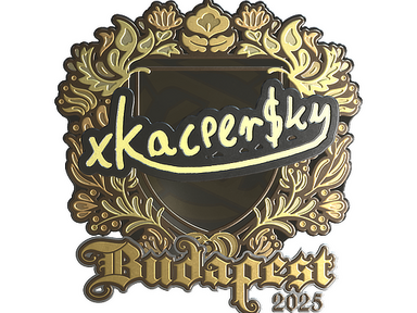 Sticker | xKacpersky (Gold) | Budapest 2025
