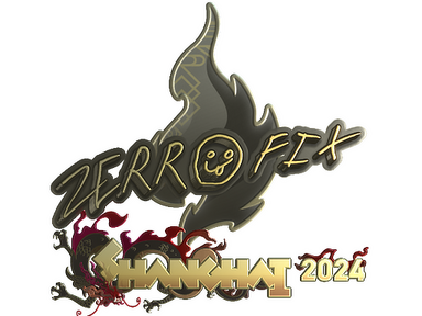Sticker | zeRRoFIX (Gold) | Shanghai 2024