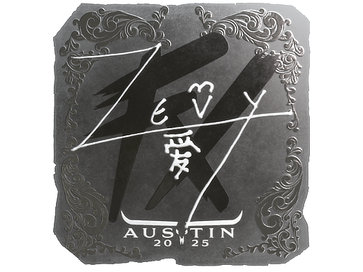Sticker | zevy (Foil) | Austin 2025