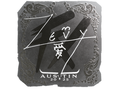 Sticker | zevy (Foil) | Austin 2025
