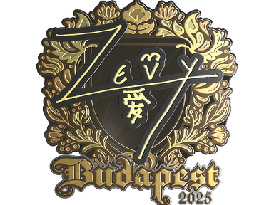 Sticker | zevy (Gold) | Budapest 2025