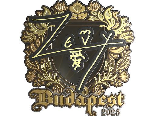Sticker | zevy (Gold) | Budapest 2025