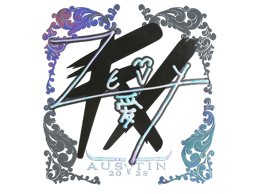 Sticker | zevy (Holo) | Austin 2025