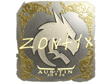 Sticker | zont1x (Gold) | Austin 2025