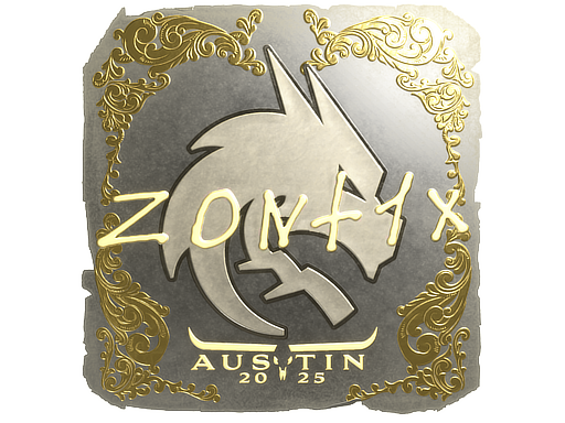 Sticker | zont1x (Gold) | Austin 2025