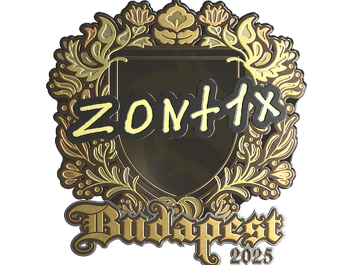 Sticker | zont1x (Gold) | Budapest 2025