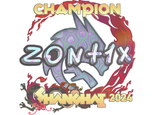 Sticker | zont1x (Holo, Champion) | Shanghai 2024