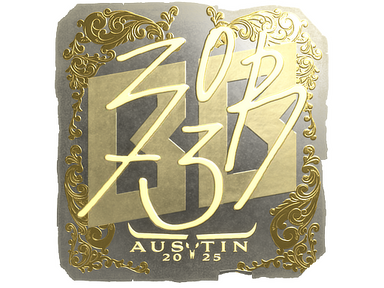 Sticker | zorte (Gold) | Austin 2025