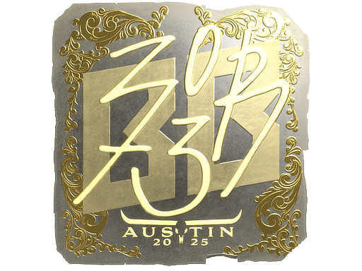 Sticker | zorte (Gold) | Austin 2025