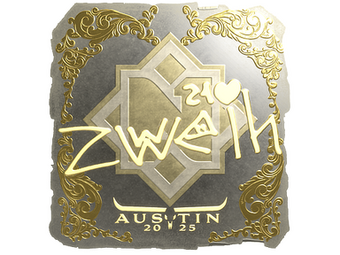 Sticker | zweih (Gold) | Austin 2025