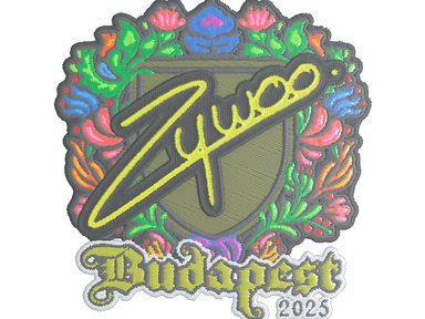 Sticker | ZywOo (Embroidered) | Budapest 2025