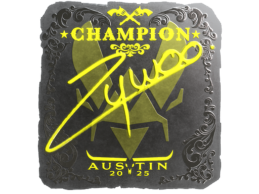 Sticker | ZywOo (Foil, Champion) | Austin 2025