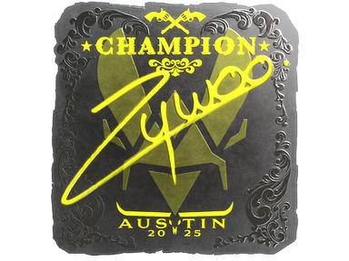 Sticker | ZywOo (Foil, Champion) | Austin 2025