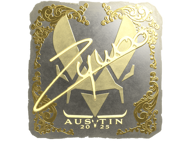 Sticker | ZywOo (Gold) | Austin 2025