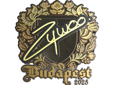 Sticker | ZywOo (Gold) | Budapest 2025