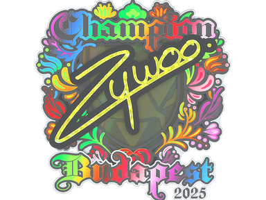 Sticker | ZywOo (Holo, Champion) | Budapest 2025