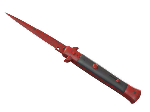 ★ Stiletto Knife | Crimson Web (Battle-Scarred)