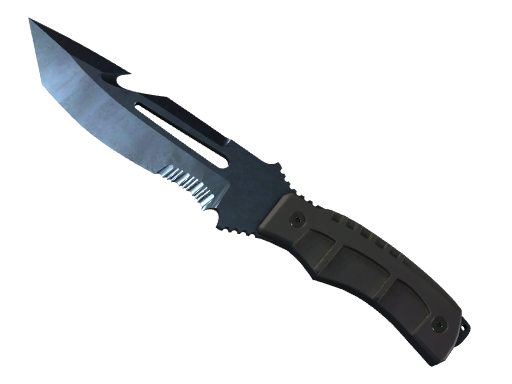 ★ Survival Knife | Blue Steel (Battle-Scarred)