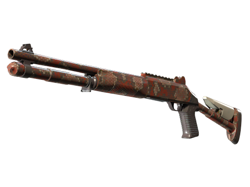 XM1014 | Red Python (Battle-Scarred)